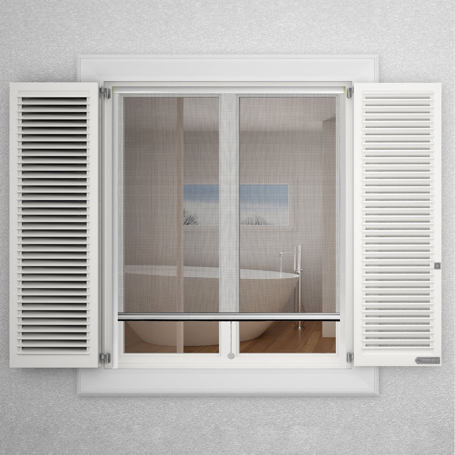 VESTIAMO CASA GIARDINO - Zanzariera a Rullo Verticale per Finestra h170x100 cm